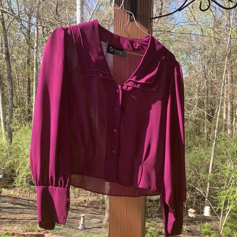 Vintage 70s/80s U-Turn of California Silk Blouse